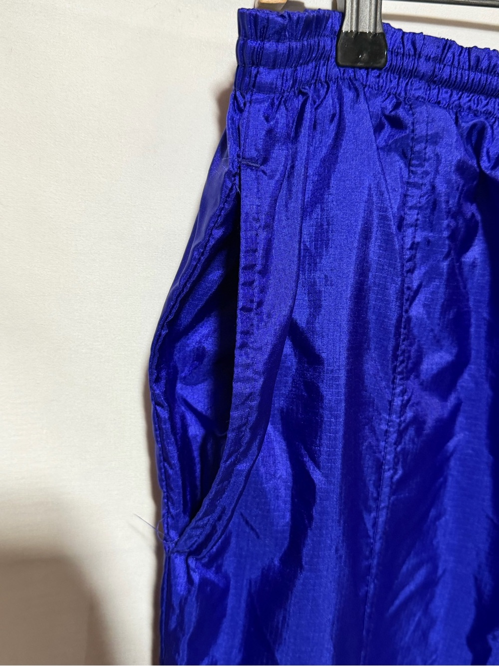 Vintage Nike Blue/Purple Nylon Track Pants XL 90s Y2K Windbreaker Pants - Picture 9 of 12